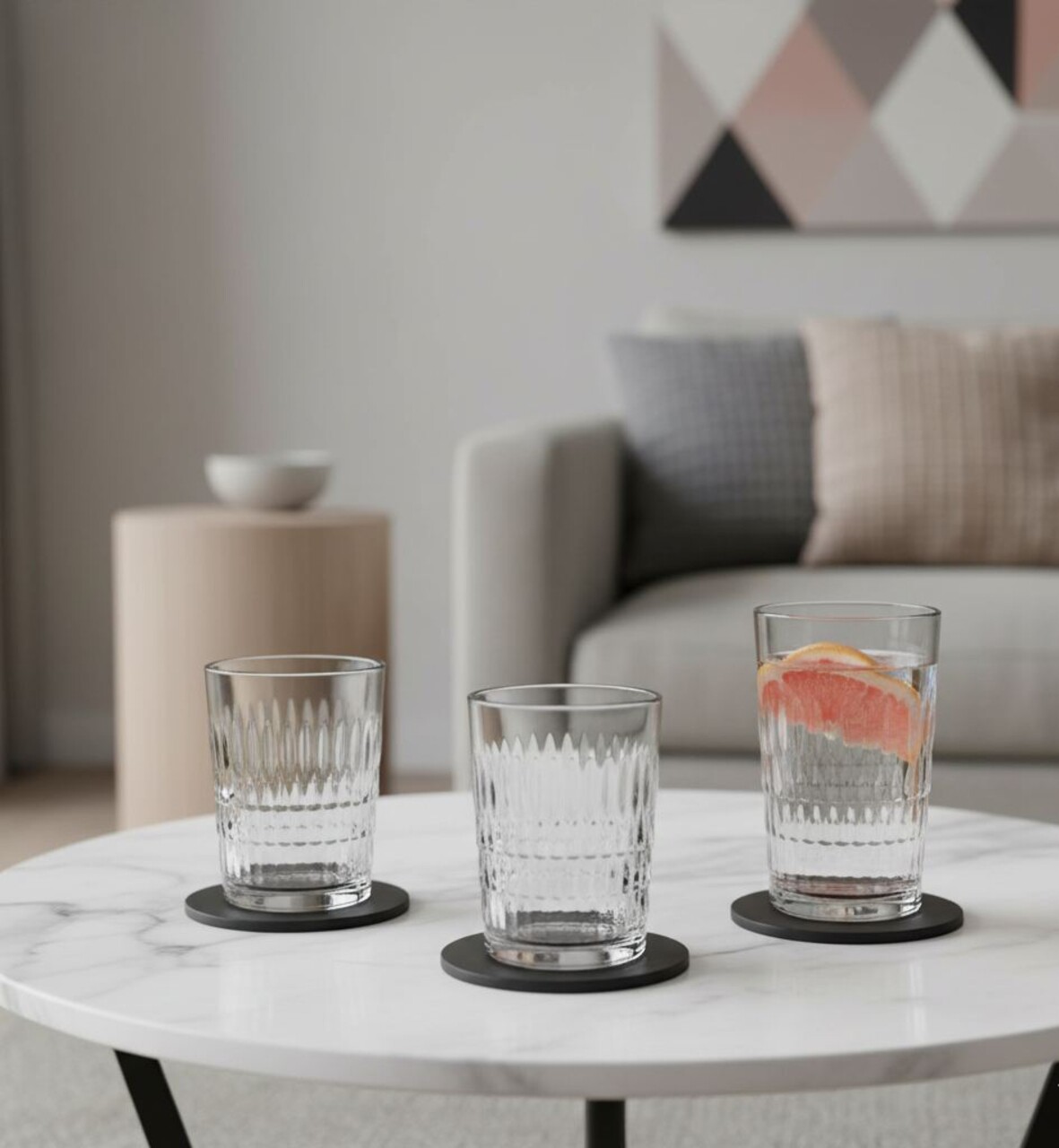 Set pahare, Hermia, 896PBH1441, Dimensiune medie a paharului: 230 ml (6 bucăți), Transparent - imagine 4